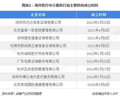2018年海外医疗中介服务行业市场竞争格局与发展前景分析